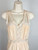 1940s Peachy Pink Rayon & Lace Maxi Slip Dress