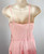 1940s - 1950s Pink Satin Ruffle Hem Slip Dress