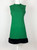1960s Green Wool Chinchilla Fur Trim Dress and Jacket Set