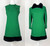 1960s Green Wool Chinchilla Fur Trim Dress and Jacket Set