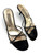 1990s - Y2K Dolce & Gabbana Black Velvet Sandals