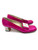 1960s Merli For Neiman Marcus Hot Pink Hand Painted Mod Block Heels