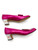 1960s Merli For Neiman Marcus Hot Pink Hand Painted Mod Block Heels