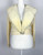 1950s Cream Cashmere Mink Fur Trim Cardigan Sweater