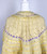 1950s Yellow Wool Crochet Ribbon Capelet