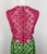 1960s 1970s Mollie Paris Boutique Pink and Green Metallic Gown