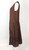 1920s Brown Silk Embroidered Flapper Dress