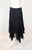 Y2K Ralph Lauren Purple Label Black Silk Asymmetric Fairy Skirt