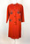 1960s Beaded Orange Wool Sweater and Skirt Set
