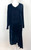 1920s Blue Silk Velvet Flapper Dress