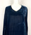 1920s Blue Silk Velvet Flapper Dress