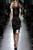 Y2K Bottega Veneta Black Satin Pleated Runway Dress