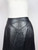 1980s Saks Fifth Avenue Black Leather Maxi Skirt