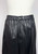 1980s Saks Fifth Avenue Black Leather Maxi Skirt