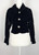 1940s Cropped Black Velvet Jacket