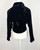1940s Cropped Black Velvet Jacket
