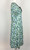 1940s Blue and Green Printed Cotton Dress