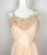 1950s Peach Pink Ruffles and Lace Slip Dress
