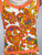 1960s Orange Psychedelic Paisley Print Romper