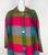 1950s - 1960s Multicolor Plaid Silk Swing Coat