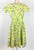 1950s Young Colony Shop Green Floral Dress