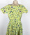 1950s Young Colony Shop Green Floral Dress