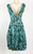 1950s Black Floral Print Bubble Hem Dress