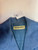 1960s - 1970s Norman Norell Blue Linen Long Sleeve Dress