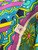 1960s - 1970s Bright Psychedelic Print Maxi Dress