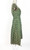 1950s Green Embroidered Silk Swing Dress