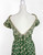 1950s Green Embroidered Silk Swing Dress