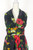 1970s Deadstock Floral Print Chiffon Maxi Gown