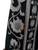 1970s Black & Silver Brocade Maxi Dress