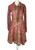 1960s -1970s Cotton Psychedelic Print Mini Dress