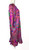 1970s - 1980s Silk Satin Floral Print Dress