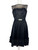 1960s Black Silk Chiffon Mini Dress LBD