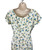 1940s - 1950s Blue Floral Cotton Dress