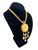 1950s - 60s MIRIAM HASKELL RARE Golden Lady Portrait Medallion Pendant Chain Link Necklace