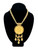 1950s - 60s MIRIAM HASKELL RARE Golden Lady Portrait Medallion Pendant Chain Link Necklace