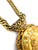 1950s - 60s MIRIAM HASKELL RARE Golden Lady Portrait Medallion Pendant Chain Link Necklace