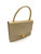 1960s - 1970s GUCCI Tan Top Handle Golden Horseshoe Clasp Structured Leather Bag