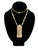 1970s Accessocraft NYC Golden Totem Pendant Necklace