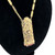 1970s Accessocraft NYC Golden Totem Pendant Necklace