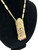 1970s Accessocraft NYC Golden Totem Pendant Necklace