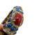 1960s Kenneth Jay Lane Blue Red Cabochon Glass Gem Bangle