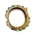 1960s Kenneth Jay Lane Multicolor Glass Gem Bangle