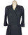 1940s R & K Black Rayon Pleated Dress