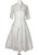 1950s White Eyelet Embroidered Swing Dress