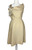 1950s - 1960s Cream Fringe Bow Cocktail Dress