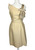 1950s - 1960s Cream Fringe Bow Cocktail Dress